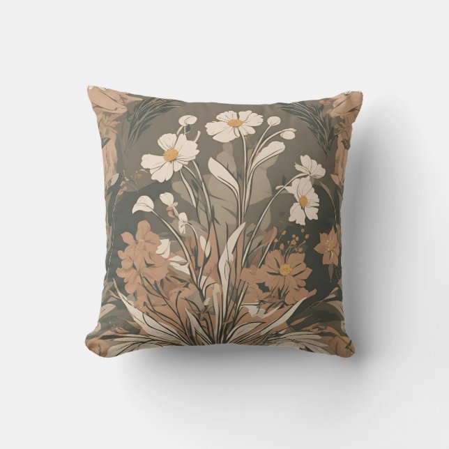 WildblomBouquet Cottagecore D20 Kudde (Framsida)