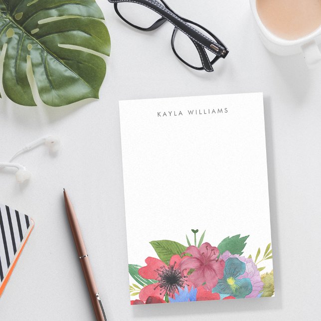 WildblomBouquet Personlig Post-it Block (Skapare uppladdad)