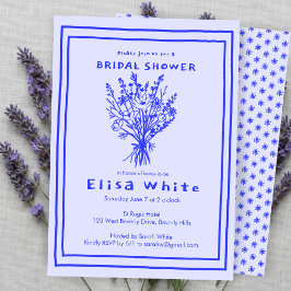 WildblomBouquet Rustic Whimsical Möhippa Inbjudningar