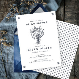 WildblomBouquet Rustic Whimsical Möhippa Inbjudningar