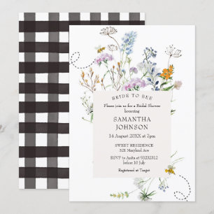 WildblomBride to Bee Möhippa Inbjudningar