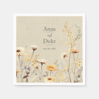 WildblomBröllop Pappersservett