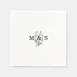 WildblomBröllop Pappersservett