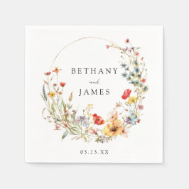 WildblomBröllop Pappersservett