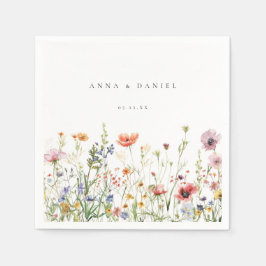 WildblomBröllop Pappersservett