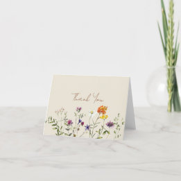 WildblomBröllop Tack Kort