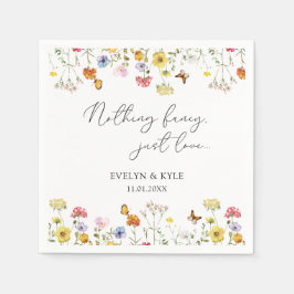 WildblomButterflies Boho Ingenting Finare Bröllop Pappersservett