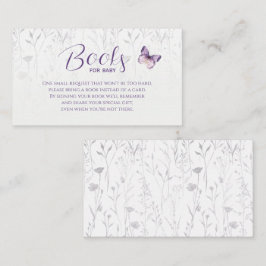 WildblomButterfly Blommigt Bokar för Baby-kort Tilläggskort