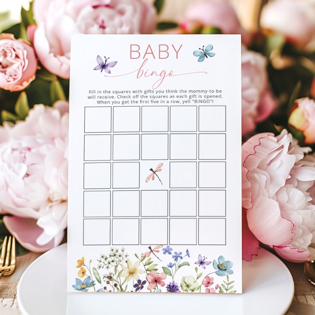WildblomButterfly Garden Baby Bingo Game (Skapare uppladdad)