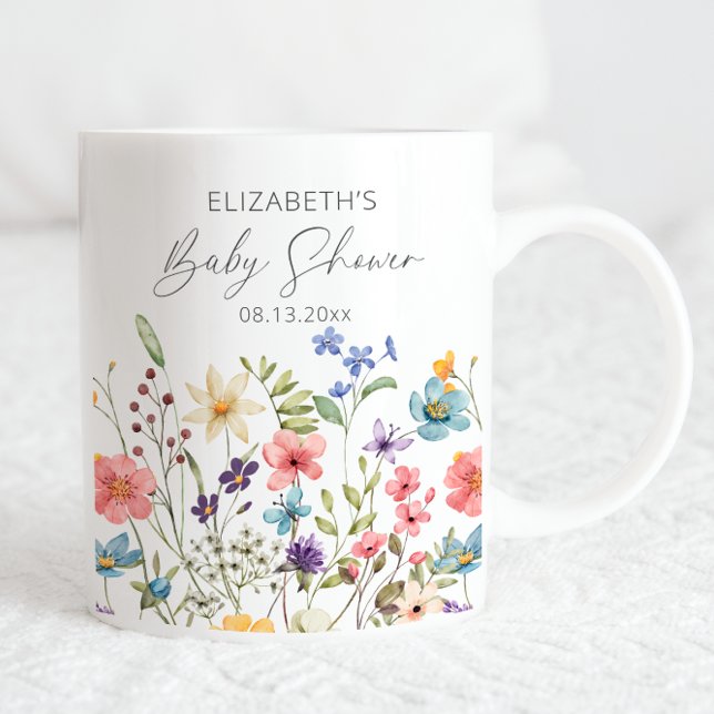 WildblomButterfly Garden Baby Shower Kaffemugg (Skapare uppladdad)