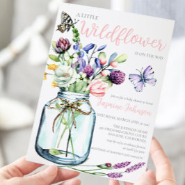 WildblomButterfly Glass Burk Bohemian Bouquet Inbjudningar