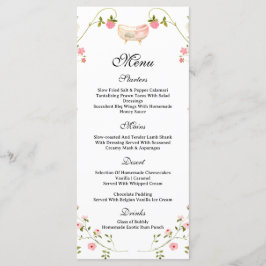 WildblomChic Blommigt Lush Boho White Baby Shower Meny
