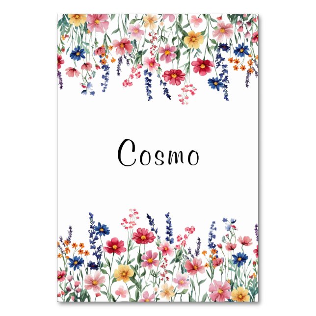 WildblomCosmo bordsnummer (Framsidan)