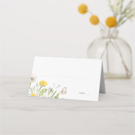 WildblomDanelion Garden Wedding Placeringskort