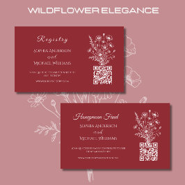 Wildblome Elegance-Registry-Honeymoon Visitkort