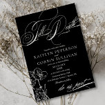 WildblomElegant Gothic Bröllop Inbjudningar<br><div class="desc">Denna inbjudan till Wildblomma Elegant Gothic Wedding är perfekten till gästerna i inbjudan till en elegant som inspirerade bröllop. Mörken färg,  skript och vildblomsdesign är ge all sagda elegant och glamorös essens.</div>