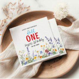 Wildblomflicka 1:a födelsedagen Party Pappersservett