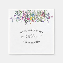 Wildblomförsta Födelsedagsfesten Pappersservett