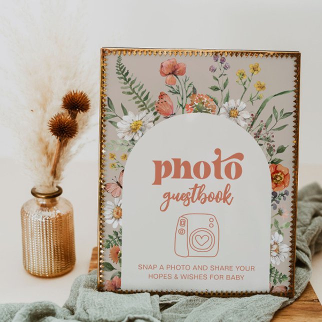 Wildblomfoto Guest Bok Sign (Skapare uppladdad)