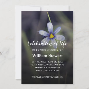 WildblomFuneral   Natur Firande i Life Inbjudningar