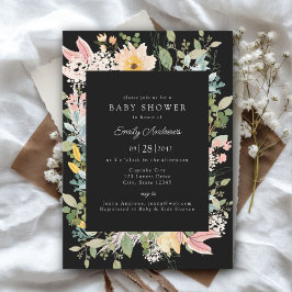 WildblomGarden Charm | Baby Shower Inbjudningar
