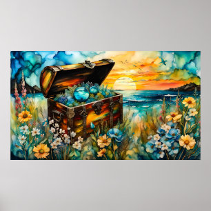 WildblomGarden Treasure Chest Poster