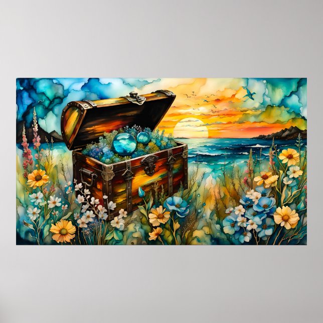 WildblomGarden Treasure Chest Poster (Framsidan)