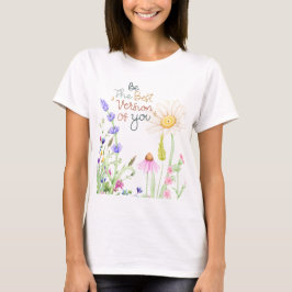 "Wildblomgrafik T-Shirt Idéational