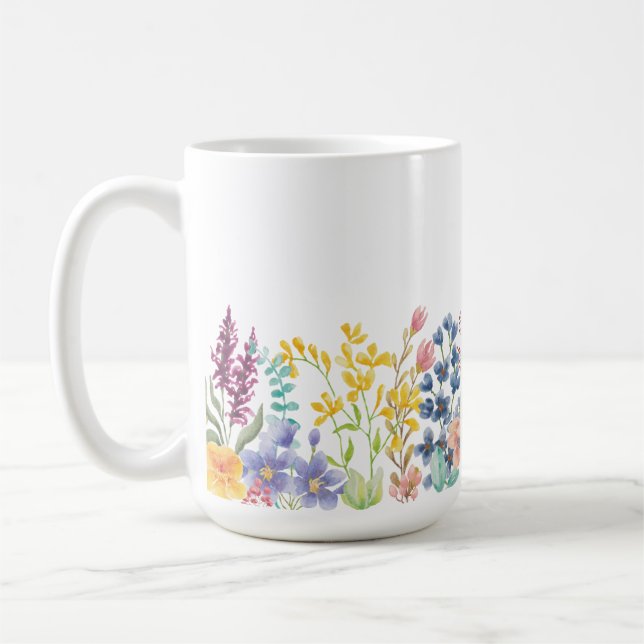 Wildblomgräns Kaffemugg (Vänster)