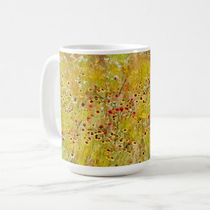 WildblomGult Flower Abstrakt Art Mugg Kopp