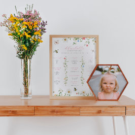 WildblomHumla | 1:a födelsedagsmilstolpen Poster