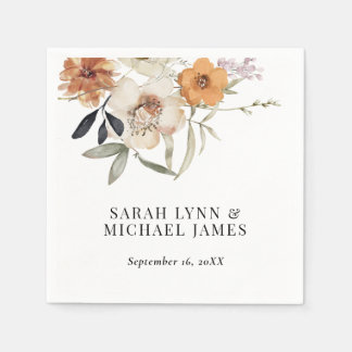 Wildblomkall Wedding Pappersservett