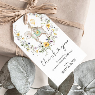 Wildblomlamb & Bunny Balloon Tack Presentetikett