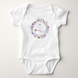 Wildblomma 1st Birthday Girl Baby Bodykostdräkt T Shirt