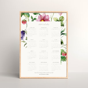 Wildblomma 2024 Fullt Motiveringskalender Poster