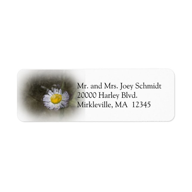 Wildblomma 2 Returadressetikett Returadress Etikett (Framsidan)