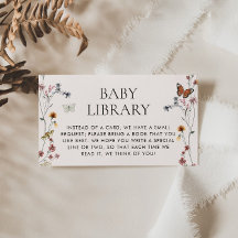 Wildblomma Baby Bibliotek, Bokar för Baby infognin