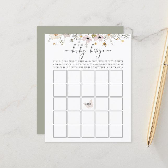 Wildblomma Baby Bingo Game (Fram/Back In Situ)