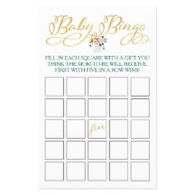 Wildblomma Baby Bingo Game