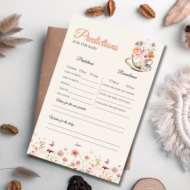 Wildblomma baby brinner i party prediktion för te (Skapare uppladdad)