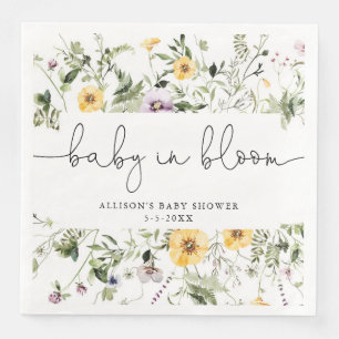 Wildblomma Baby i Blommigten Bloom Vår Pappersservett