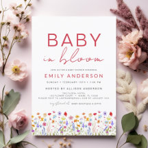 Wildblomma Baby i Blommigten för babyskor i bloom