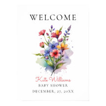 Wildblomma Baby i blomning Poster