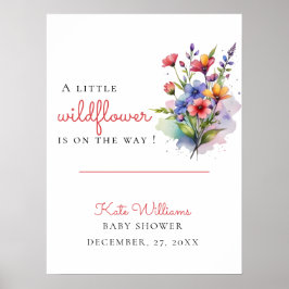 Wildblomma Baby i blomning Poster