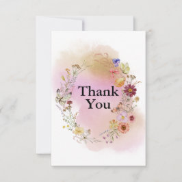 Wildblomma baby i blomning tack kort