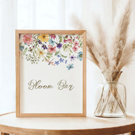 Wildblomma Baby i Bloom Baby Shower Bloom Pub Poster