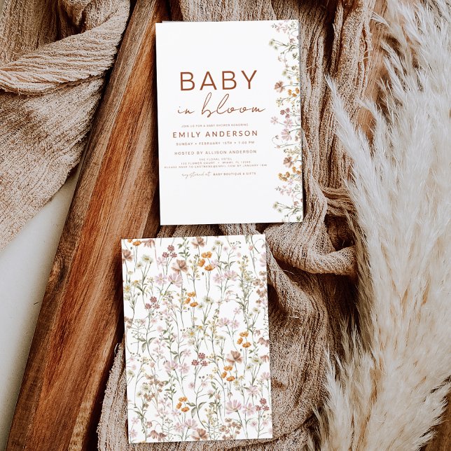 Wildblomma Baby i Bloom Baby Shower Garden Boho (Skapare uppladdad)
