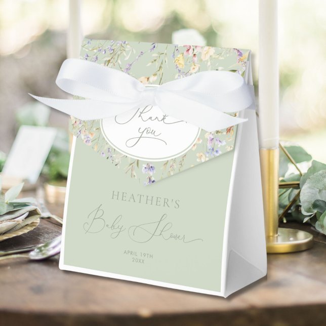 Wildblomma Baby i Bloom Baby Shower Presentaskar (Skapare uppladdad)