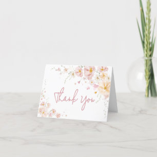 Wildblomma Baby i Bloom Baby Shower Tack Kort