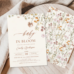 Wildblomma Baby i Bloom Baby Shower Terracotta